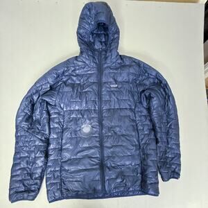 Patagonia Micro Puff Hoody Jacket Mens XL Navy Blue Ultralight Insulated